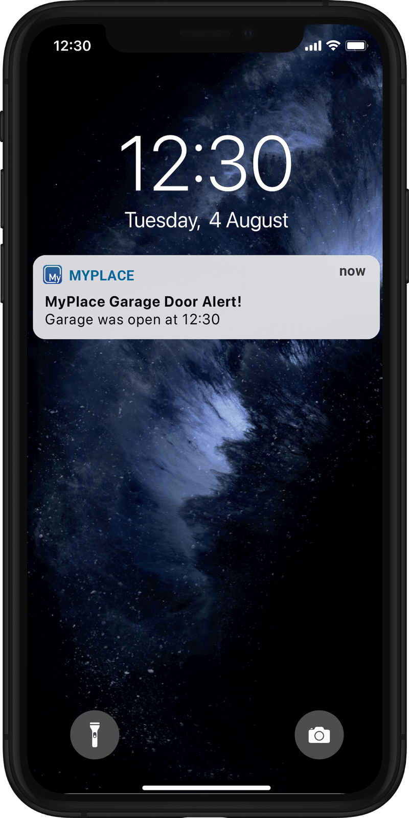 MyGarage alert on smart phone