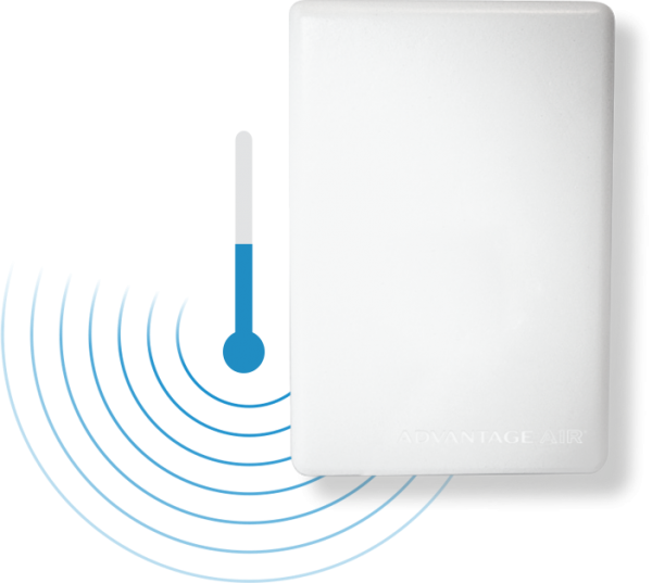 Temperature monitor sensing the air temperature